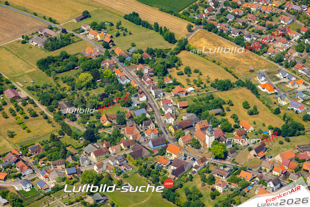 Aktuelles Luftbild von Hengstfeld Wallhausen - Die Luftaufnahme wurde 2022 mittels UL-Flugzeug erstellt ( keine Drohne ) - hochauflösende Kamera-Systeme von  Canon -Beste Qualität - Für grossformatige Ausdrucke geeignet. Die Geschenkidee !