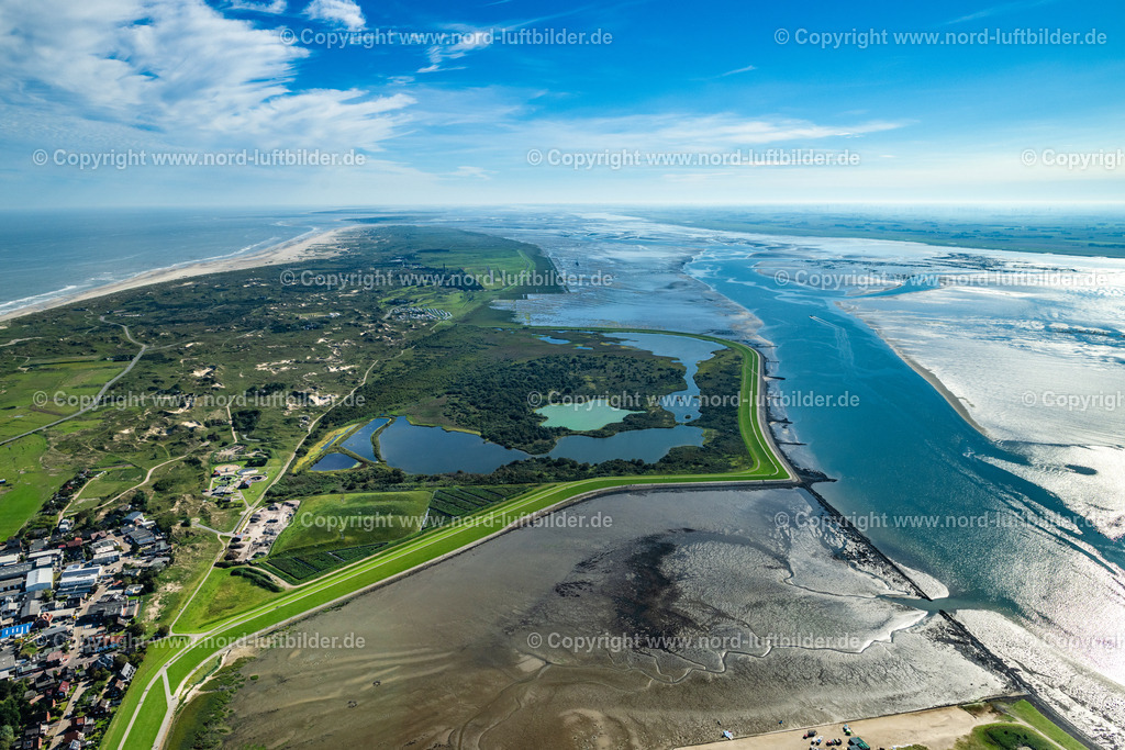 Norderney_Südstrandpolder_ELS_6784050923 | NORDERNEY 05.09.2023 Vogelschutzgebiet mit Seen und Teichen " Südstrandpolder " auf der Insel Norderney im Bundesland Niedersachsen, Deutschland. // Bird sanctuary with lakes and ponds "Suedstrandpolder" on the island of Norderney in the state of Lower Saxony, Germany. Foto: Martin Elsen