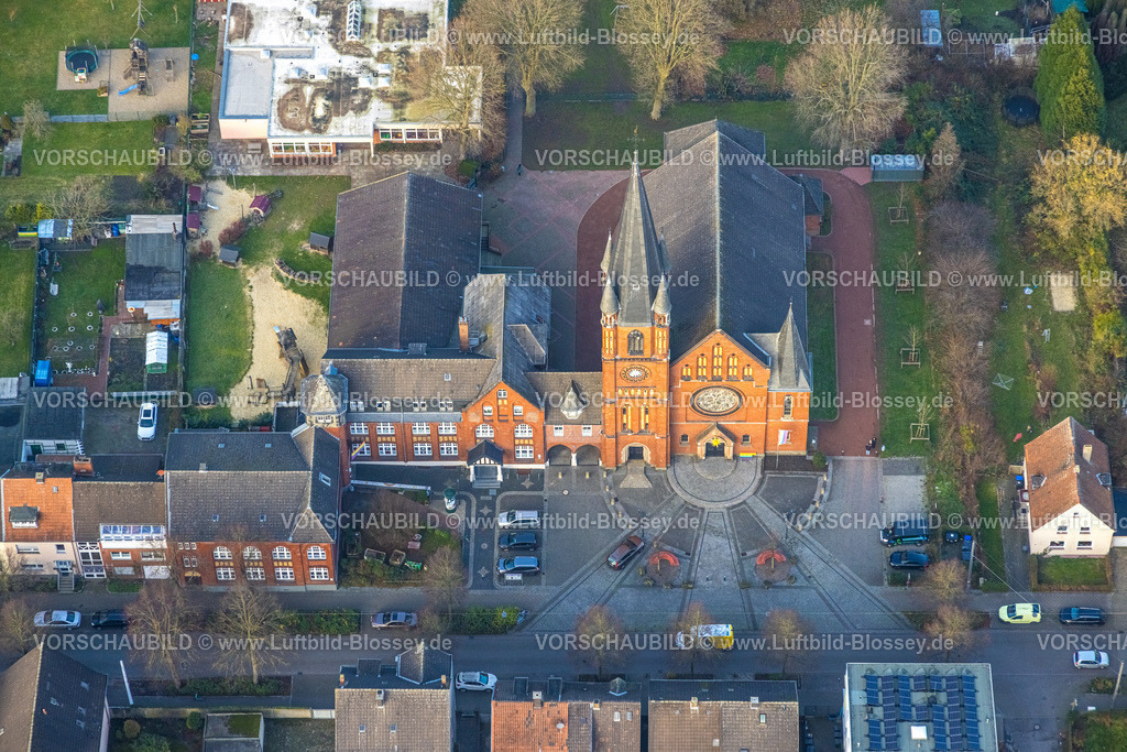 Hamm241201228 | Luftbild, evang. Christuskirche, Mitte, Hamm, Ruhrgebiet, Nordrhein-Westfalen, Deutschland