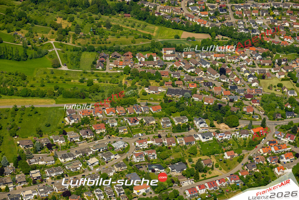 Das Luftbild zeigt  Rudersberg - Die Luftaufnahme wurde 2023 vom UL-Flugzeug aus erstellt ( keine Drohne ) - Hochauflösende Luftaufnahme - Für grossformatige Ausdrucke geeignet. Die Geschenkidee !Mit Lizenz und Bildrechte bestellbar