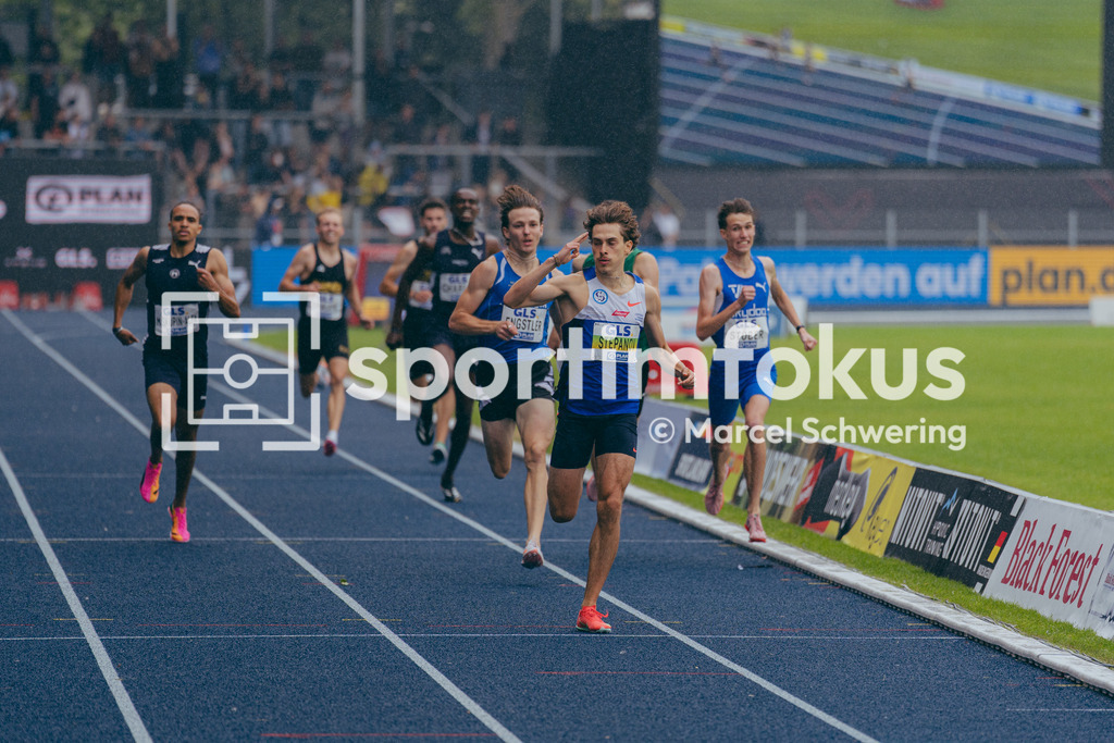 Deutsche Meisterschaften der Frauen und Männer 2026 | Alexander Stepanov, VfL Sindelfingen, 800-Meter-Lauf, Finale, Deutsche Meisterschaften der Frauen und Männer 2026, Lohrheidestadion Bochum-Wattenscheid, 26.07.2026. Foto: Marcel Schwering / sportimfokus - Realisiert mit Pictrs.com