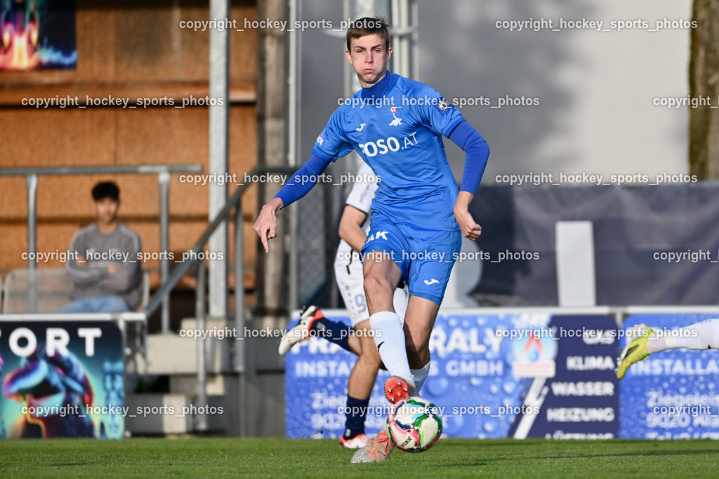 SAK vs. ATUS Velden 19.4.2024 | #5 Jakob Geister SAK, SAK vs. ATUS Velden 19.4.2024, SAK vs. ATUS Velden am 19.04.2024 in Klagenfurt (Sportpark Welzenegg), Austria, (Photo by Bernd Stefan)