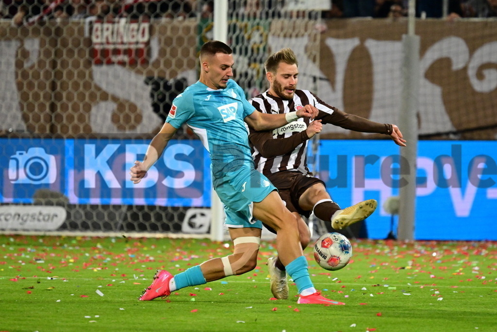 KBS Picture_FCStPauli-Hoffenheim_014 | v.l. Lemperle Tim (TSG Hoffenheim) , Ritzka Lars (St.Pauli) ,Sportplatz :  Millerntor Stadion, - Realisiert mit Pictrs.com