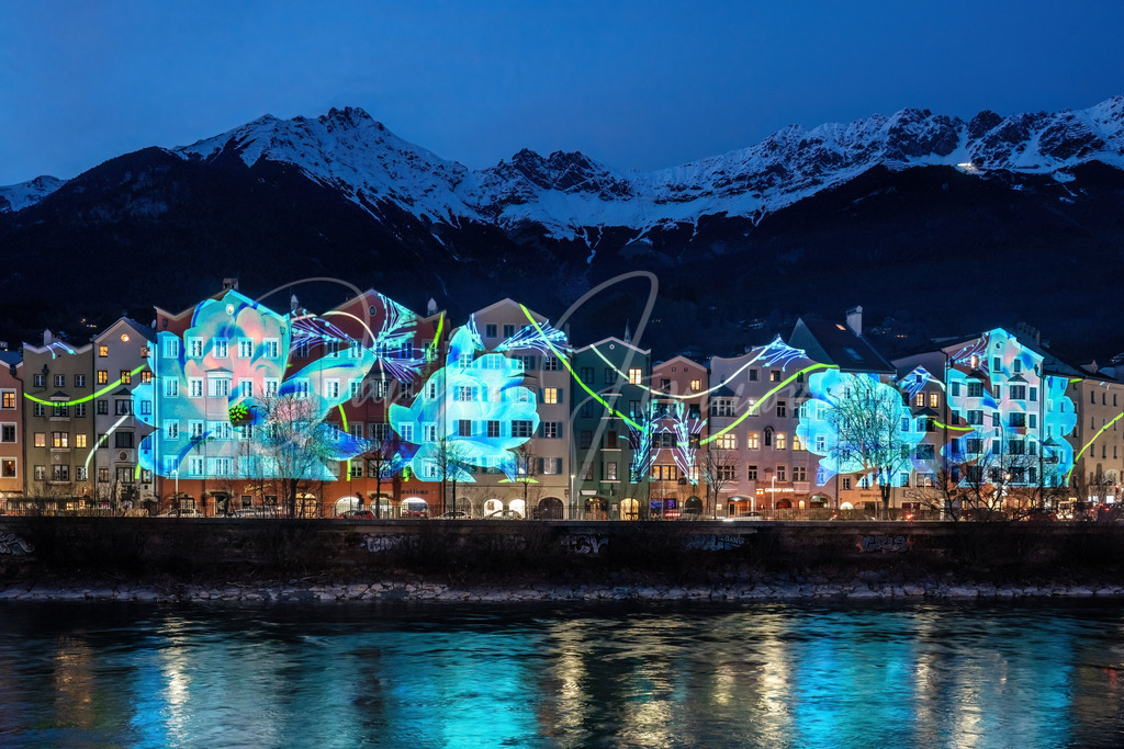 Bergsilvester | Fassadenmapping Mariahilf