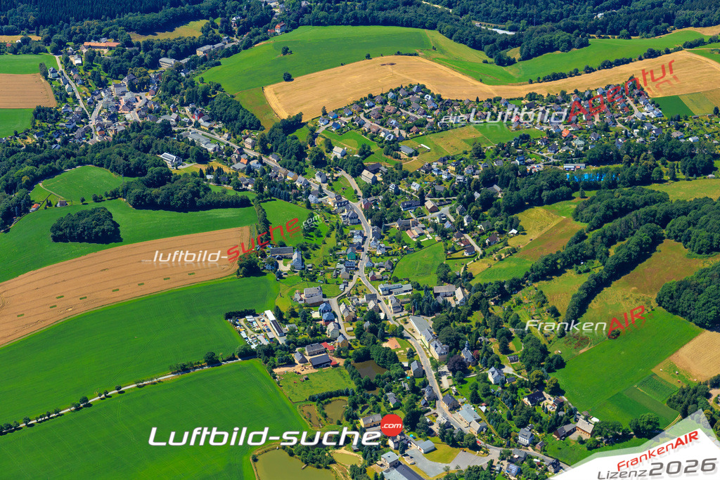 Die Luftaufnahme Dittersdorf - Amtsberg wurde vom UL-Flugzeug (keine Drohne) aus fotografiert.Hohe Druck- Auflösung-die Geschenkidee!