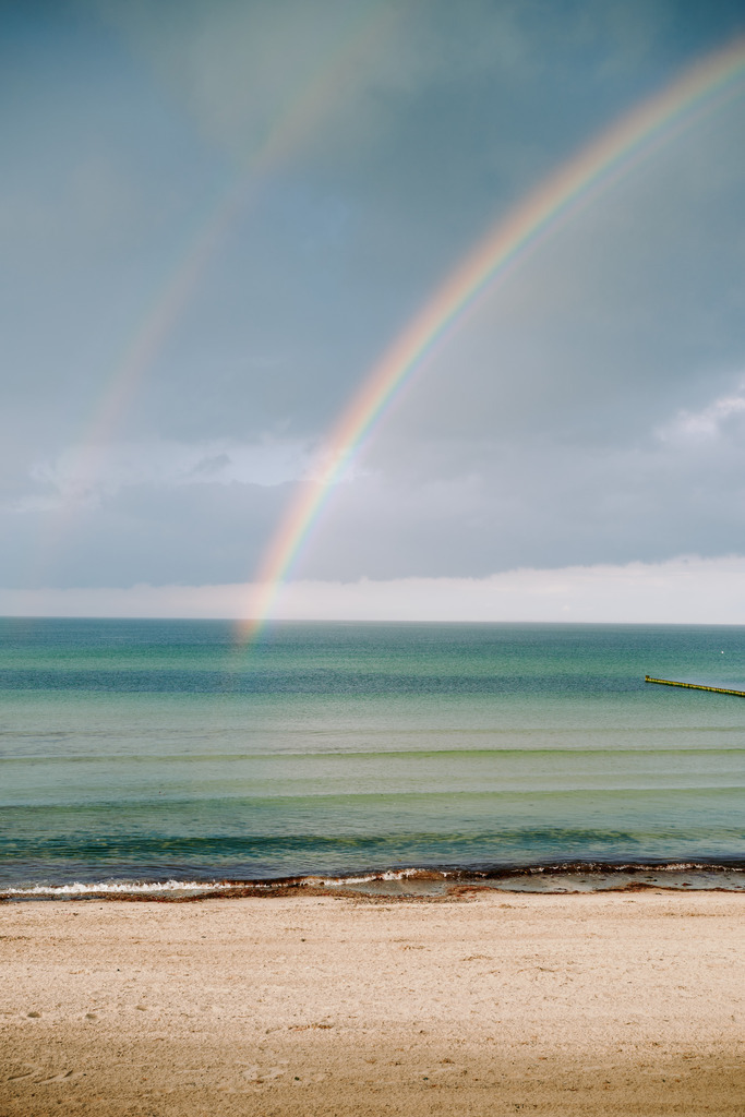 CS-240426-0510-5 | Regenbogen bei Redewisch in der Boltenhagener Bucht