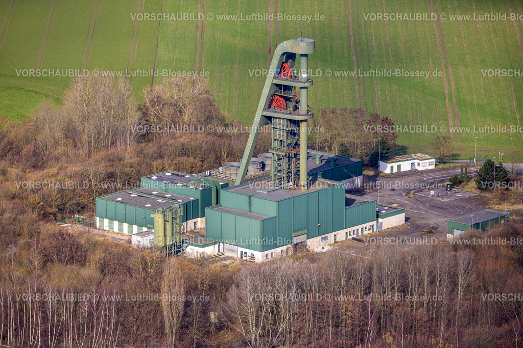 Hamm230214771 | Luftbild, Schacht Lerche mit Förderturm, geplanter Rückbau, Stadtbezirk Pelkum, Hamm, Ruhrgebiet, Nordrhein-Westfalen, Deutschland