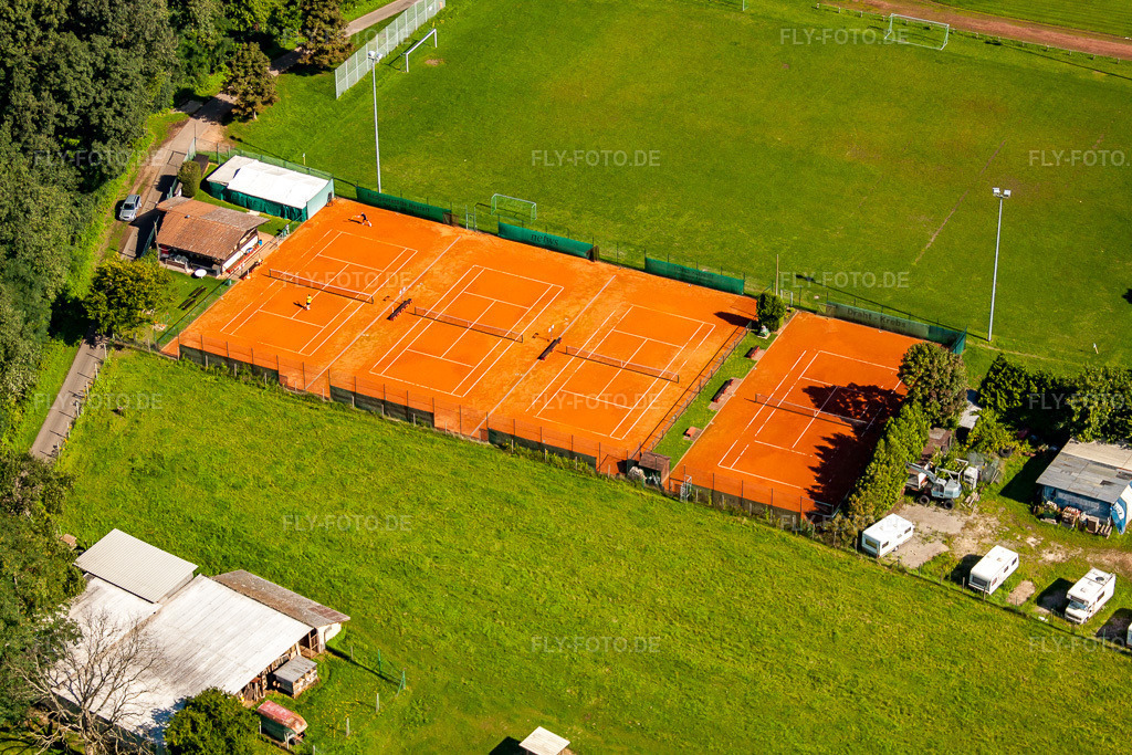 Luftbild: Rauental, Tennisclub im Ortsteil Rauental in Rastatt im Bundesland Baden-Württemberg in Deutschland. Foto: IMG_31890.jpg vom 20.08.2010 durch Werner Riehm/FLY-FOTO.de