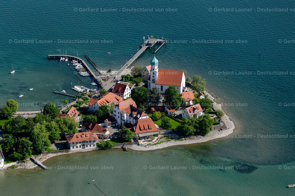 4028035 | Halbinsel Wasserburg am Bodensee, mit Hafen und Schloßhotel