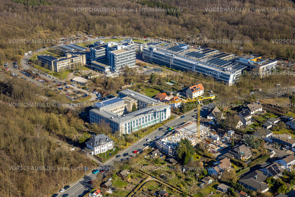Hagen250302316 | Luftbild, FernUniversität Hagen, Baustelle an der Feithstraße, Hochschulviertel, Hagen, Ruhrgebiet, Nordrhein-Westfalen, Deutschland