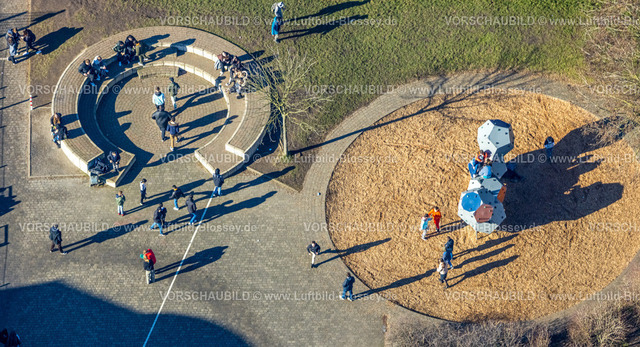 Selm230205752 | Luftbild, Schulhof der Ludgerischule, Selm, Münsterland, Nordrhein-Westfalen, Deutschland