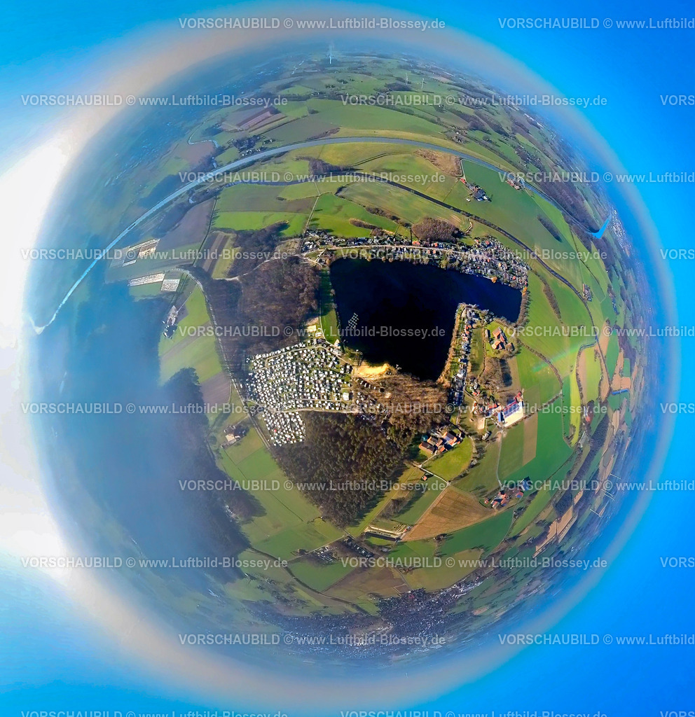 Selm230290018_TenscherSee | Luftbild, Übersicht,Fischaugenbild,  Ternsche, Selm, Ruhrgebiet, Nordrhein-Westfalen, Deutschland