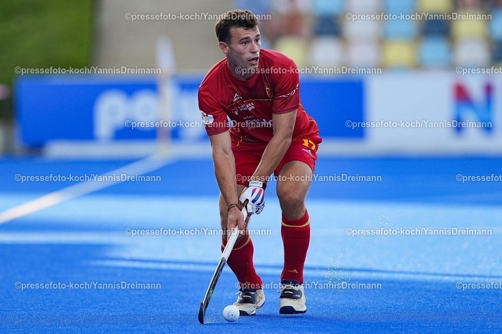 xydrx10082505028 | 10.08.2025, xydrx, Herren EuroHockey Championship 2025, Gruppenphase, Gruppe A, Spanien - Österreich, Sparkassenpark Mönchengladbach: Pepe Cunill (ESP #17)