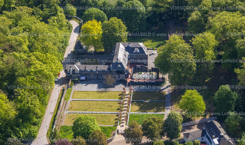 Hagen240504286 | Luftbild, Hohenhof - Jugendstil-Villa Osthaus-Museum, Hagener Impuls, Parkanlage, Emst, Hagen, Ruhrgebiet, Nordrhein-Westfalen, Deutschland