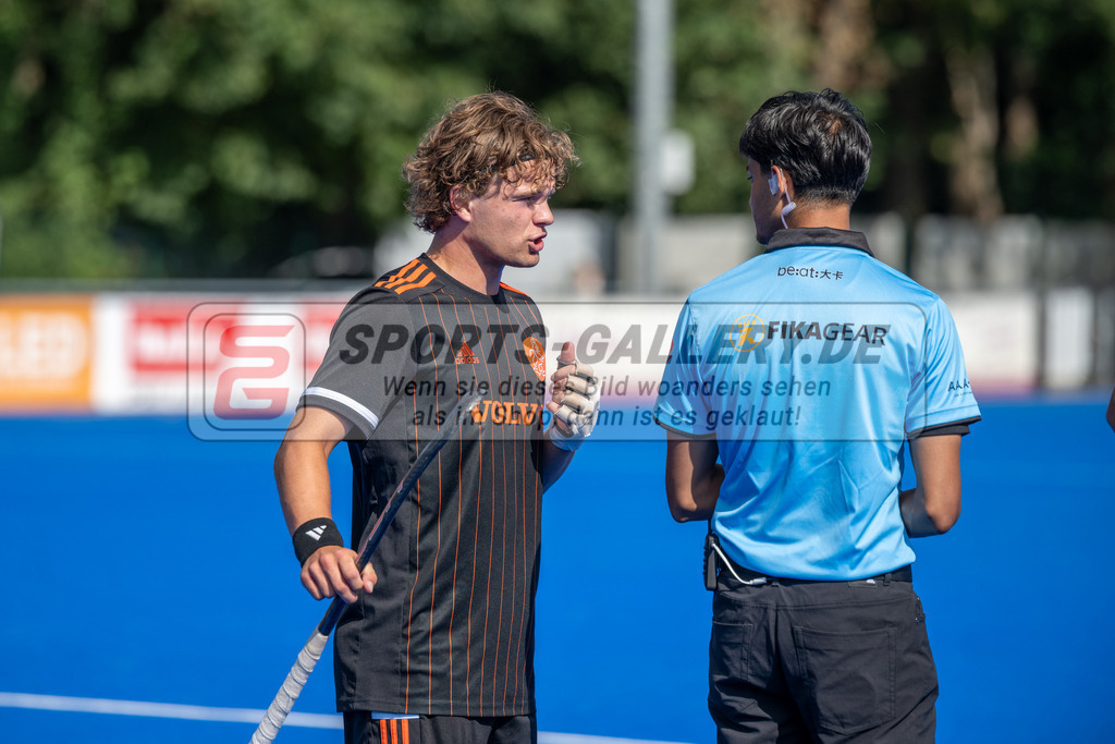 SFE_20230716_0095 | EuroHockey EM U18 Boys 3th 4th Netherlands vs Spain am 16.07.2023 in Krefeld (Gerd-Wellen-Hockeyanlage), Photo: Stephan Fehrmann 2023 (Sports-Gallery)