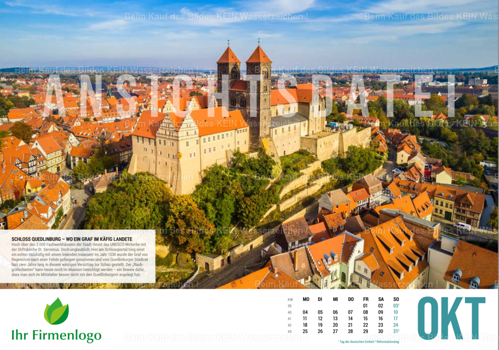 10_Sachsen-Anhalt_Luftbild_Kalender_2027_Oktober | Sachsen-anhalts schönste Luftbildaufnahmen für Firmenkalender - Realisiert mit Pictrs.com