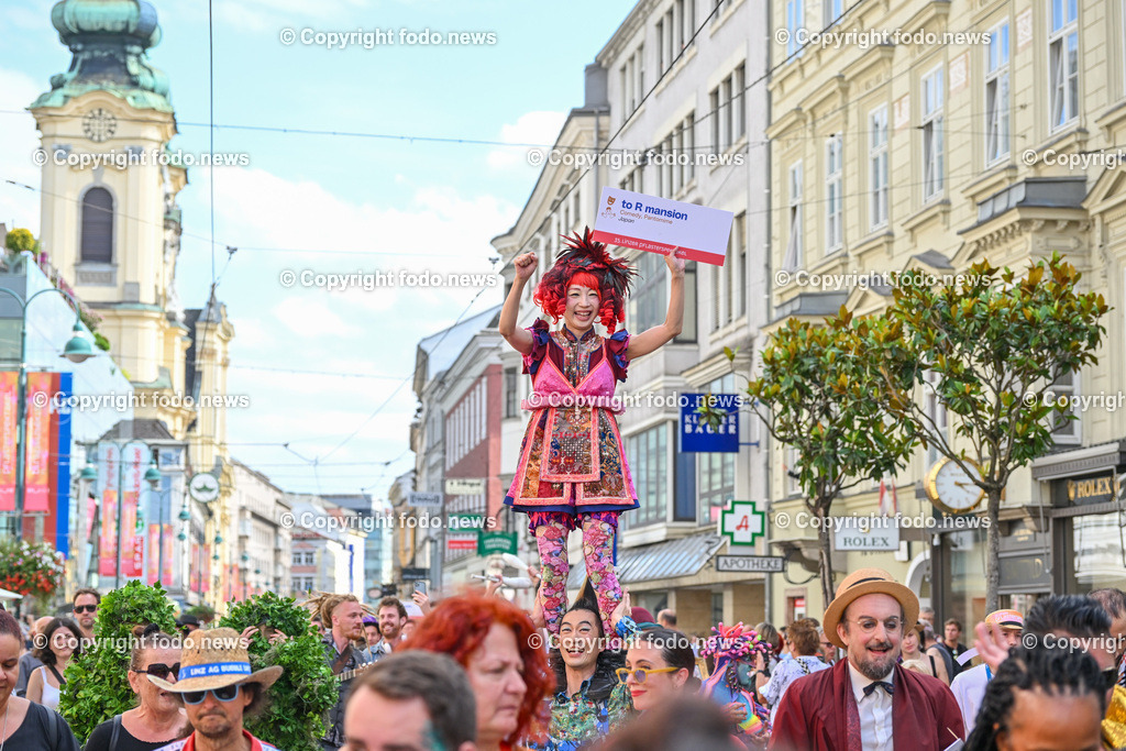 Pflasterspektakel_ 35. Linzer Pflasterspektakel 2023_ 19.07.2023-31 | 19.07.2023, Linz, AUT, 35. Linzer Pflasterspektakel 2023, im Bild diverse Kuenstler