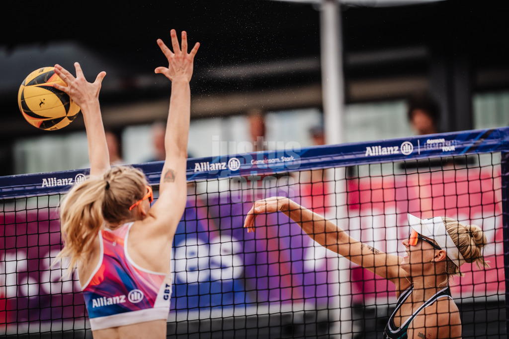 Beachvolleyball | Frauen | Allianz German Beach Tour 2025 | Tourstop Hamburg | 01.06.2025 | Linda Bock beim Angriff