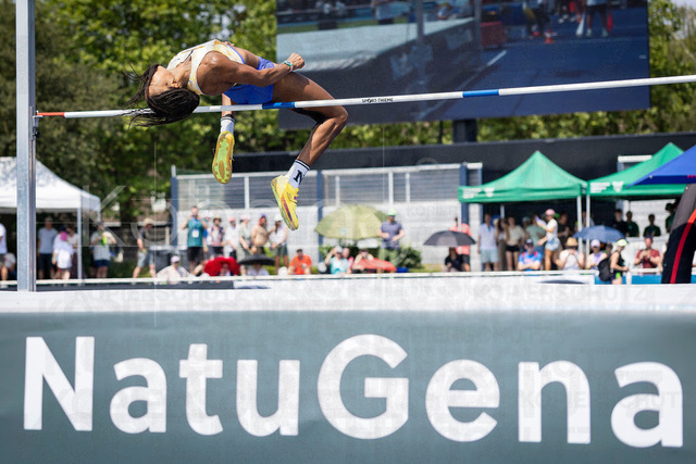 Multisport Event; Ratingen, 27.06.2026 | RATINGEN, GERMANY - JUNE 27, 2026 : Nafissatou Thiam (BEL / Belgium) competing in the high jump during the Multisport Event at Stadion Ratingen on June 27, 2026 in Ratingen, Germany.