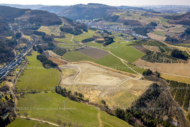 HB-Bestwig220303035 | Luftbild, Brachfläche zwischen Heringhausen und Andreasberg, Bestwig, Sauerland, Nordrhein-Westfalen, Deutschland