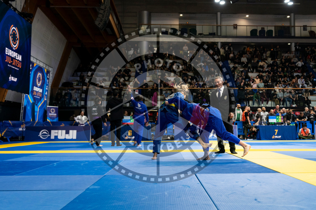 20240123PBB04138 | Fighters compete during the second day of the IBJJF European Championship in Paris, France, on January 23, 2024.