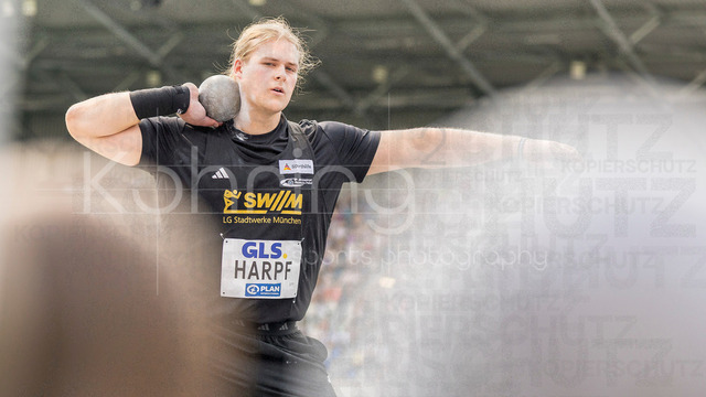 Deutsche Leichtathletik-Meisterschaften; Bochum-Wattenscheid, 25.07.2026 | Georg Harpf (LG Stadtwerke München); Deutsche Leichtathletik-Meisterschaften am 25.07.2026 im Lorheide-Stadion, Bochum-Wattenscheid (Nordrhein-Westfalen).