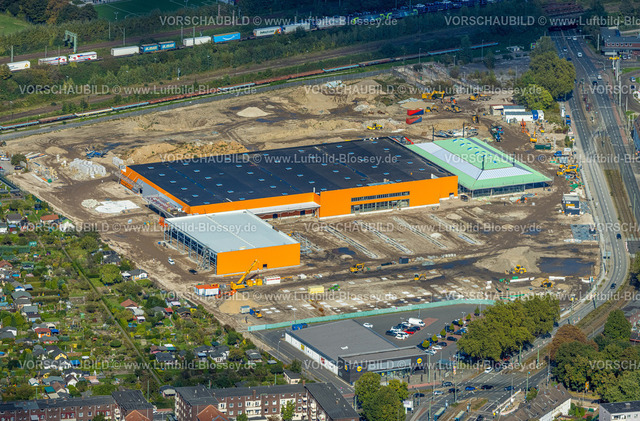 Duisburg241003759 | Luftbild, Baustelle mit Neubau der Gesamtschule auf dem ehemaligen Gelände der Didier-Werke, Wanheimerort, Duisburg, Ruhrgebiet, Nordrhein-Westfalen, Deutschland
