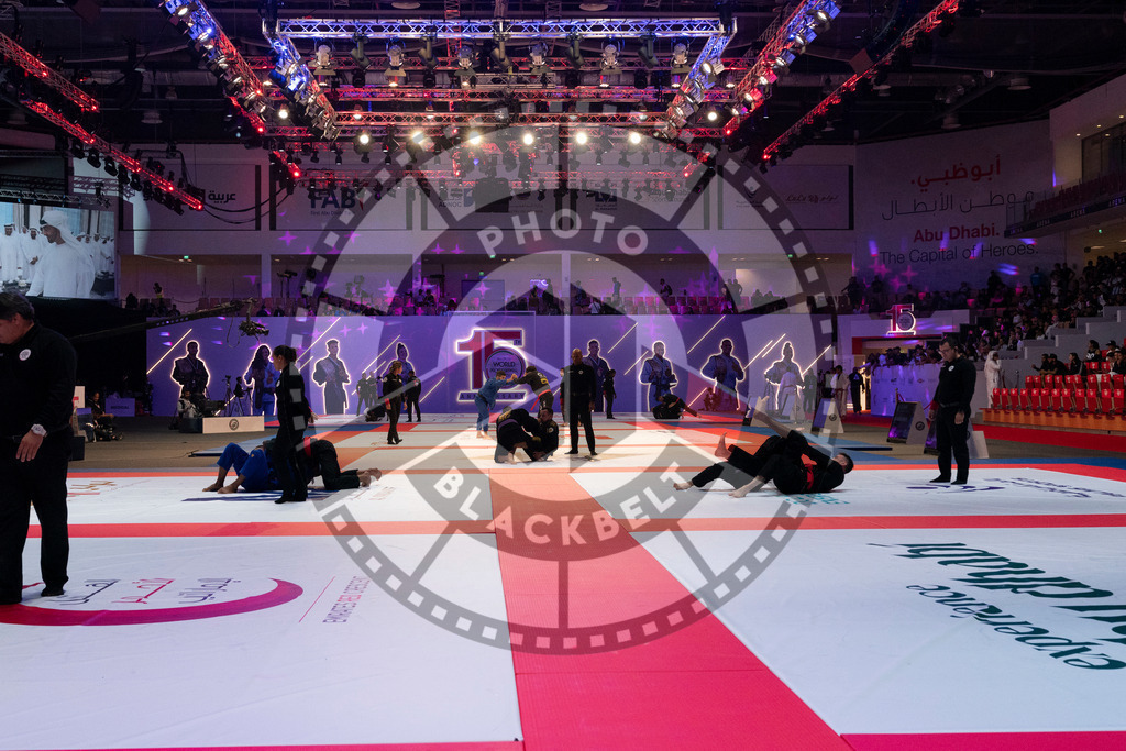 20231106PBB0706 | Fighters compete during the AJP World Master Championship in the Mubadala Arena in Abu Dhabi, Arab United Emirates, on November 6, 2023.