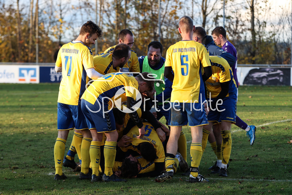 TSV Inchenhofen - SV Ried | Jubel nach 4-2 druch TSV #9 / vorarbeit Tsv #14