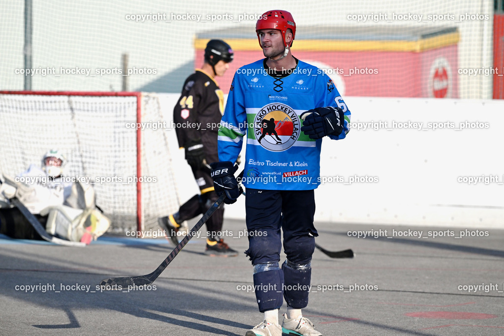 ASKÖ Hockey Villach vs. VAS Villach | #69 FELDBAUMER Manuel, ASKÖ Hockey Villach vs. VAS Villach, ASKÖ Hockey Villach vs. VAS Villach am 14.06.2025 in Villach (Alpen Arena ), Austria, (Photo by Bernd Stefan)