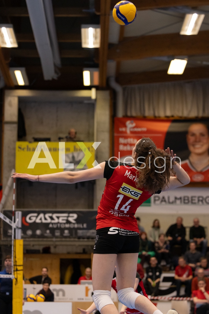Volleyball I Frauen I Saison 2025-2026 I Volleyball NLA | Women I 1/4 Finals I VC Kanti Schaffhausen - BIWI Volleyball Franches-Montagnes I 21.02.2026 | 14 Josipa Marković (HR) (VC Kanti Schaffhausen) – Aussen - Realisiert mit Pictrs.com