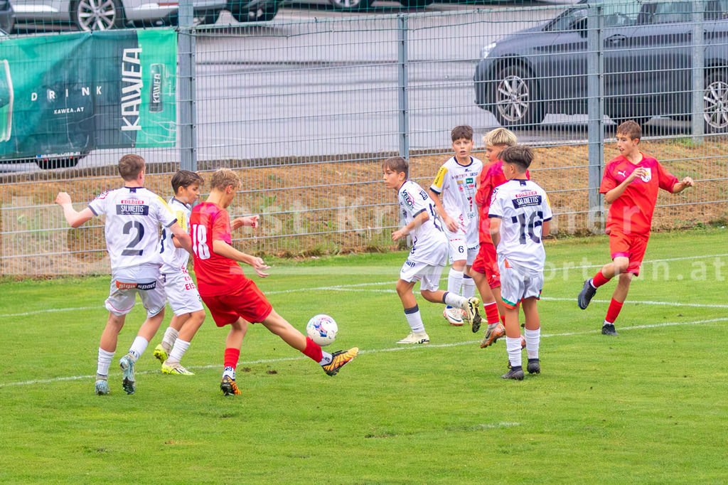 Fußball, Entwicklungsspiele der KFV-Auswahl  | Fußball, Entwicklungsspiele der KFV-Auswahl , KFVU14 am 05.09.2024 in Spittal (Stadion Landskron), Austria, (Photo by Ernst Krawagner sport-fan.at) - Realisiert mit Pictrs.com