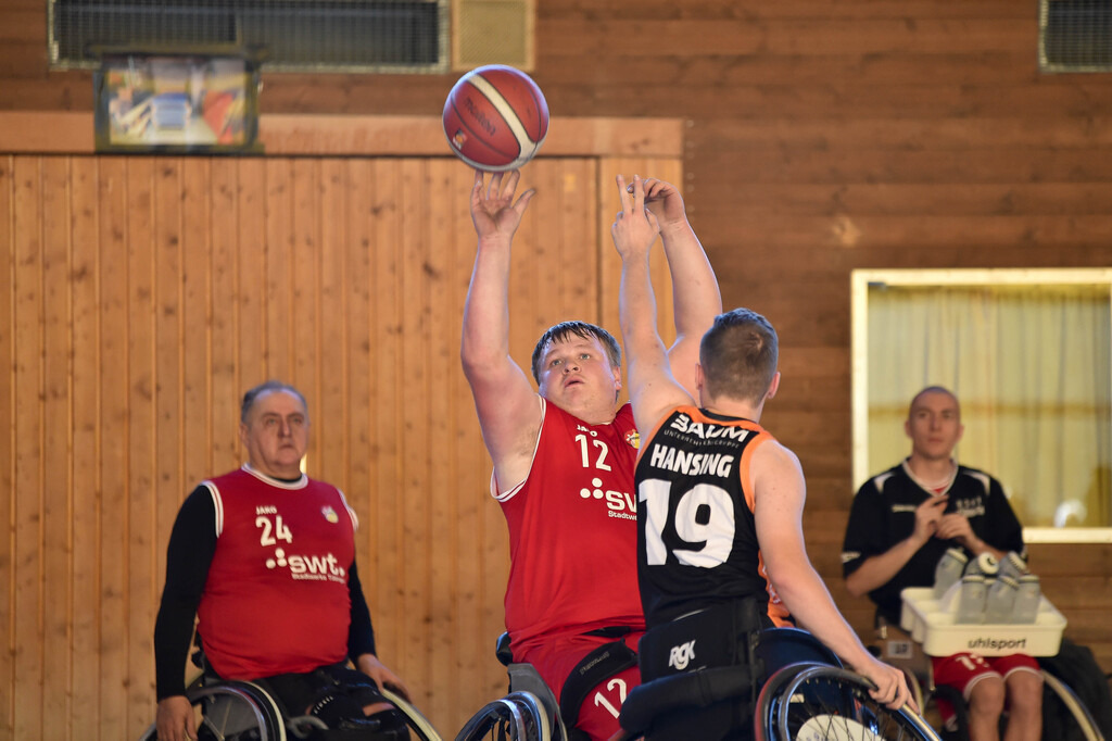 2024-10-26-0303 | RSKV Tuebingen vs. Hannover United 2, Rollstuhlbasketball, 2. Bundesliga Sued, 3. Spieltag, Saison 2024/2025, 26.10.2024, Foto: Ralph Kunze - Realisiert mit Pictrs.com