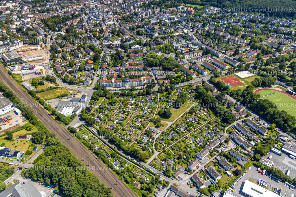 Schwelm230708938 | Luftbild, Verein der Gartenfreunde Schwelm, Schwelm, Ruhrgebiet, Nordrhein-Westfalen, Deutschland