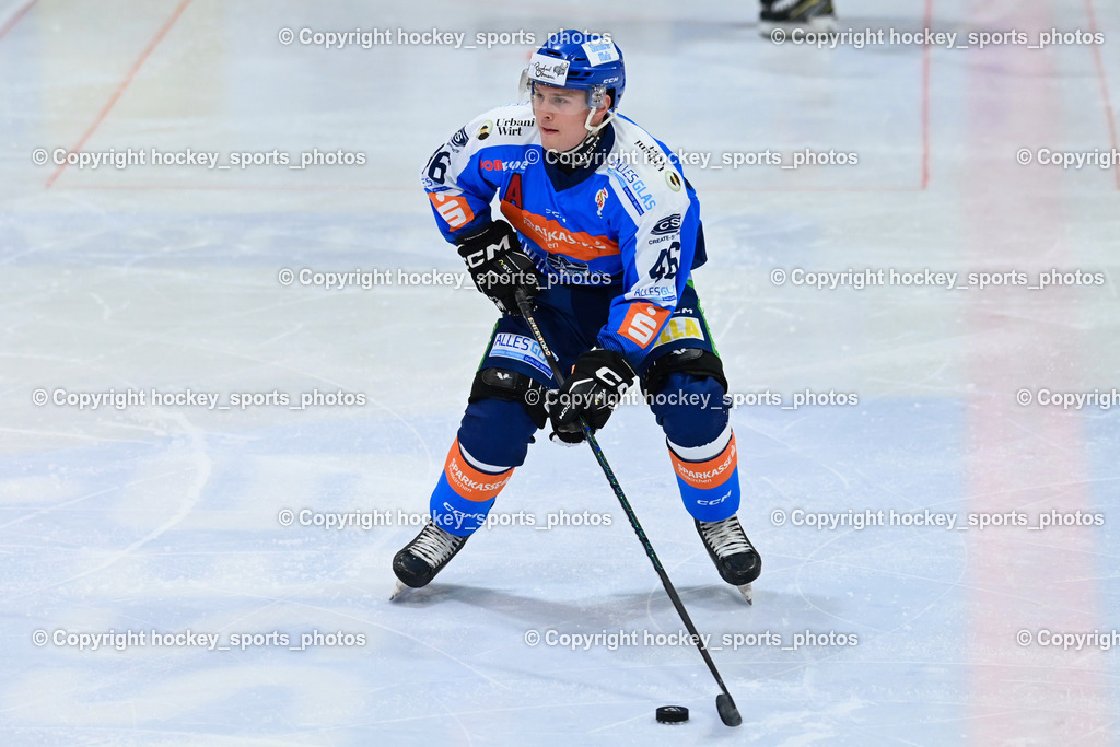 ESC Sparkasse Steindorf vs. LE Kings | #46 Maurer Julian ESC Steindorf, ESC Sparkasse Steindorf vs. LE Kings, ESC Sparkasse Steindorf vs. LE Kings am 01.11.2025 in Steindorf (Ossiachersee Halle), Austria, (Photo by Bernd Stefan)