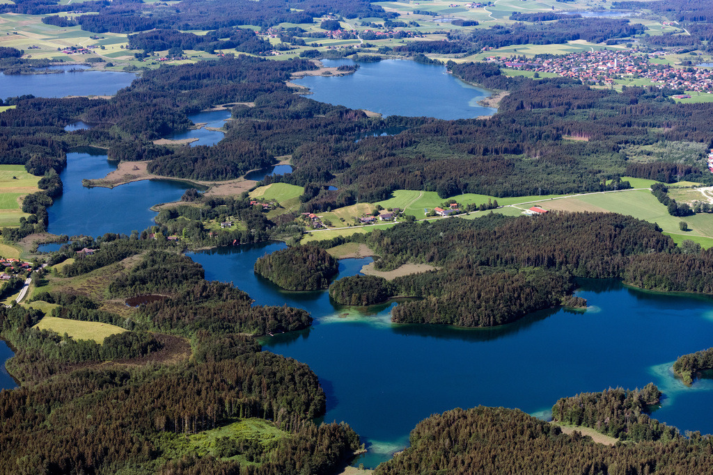 dr__0092795.jpg | BAD ENDORF 14.06.2022 Uferbereichs- Landschaft am Gebiet der Seenkette Eggstätt-Hemhofer Seenplatte in Eggstätt im Bundesland Bayern, Deutschland. 