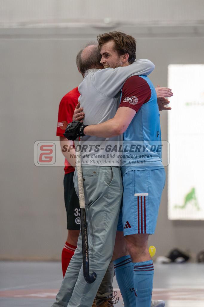 SFE_20260131_0195 | Mönchengladbach, Deutschland, 31.01.26: Hallenhockey 1. Bundesliga Herren Playoff zwischen Crefelder HTC - UHC Hamburg im GHTC Halle am 31.01.2026 in Mönchengladbach, Deutschland. (Foto von Stephan Fehrmann)Mönchengladbach, Germany, 31.01.26: Hallenhockey 1. Bundesliga Herren Playoff between Crefelder HTC - UHC Hamburg in GHTC Halle at 31.01.2026 in Mönchengladbach, Deutschland. (Foto from Stephan Fehrmann)