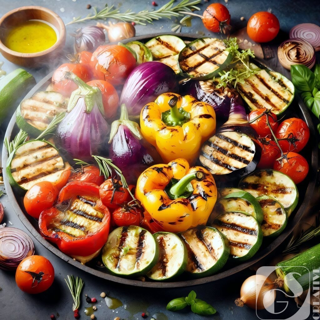 Grilled vegetables | Fotogeschenke aller Art, kostenlose Games und die schönsten KI-Bilder in 4K Qualität. Egal ob als Download, Leinwand, Kalender usw... Jetzt günstig bestellen!
 - Realisiert mit Pictrs.com