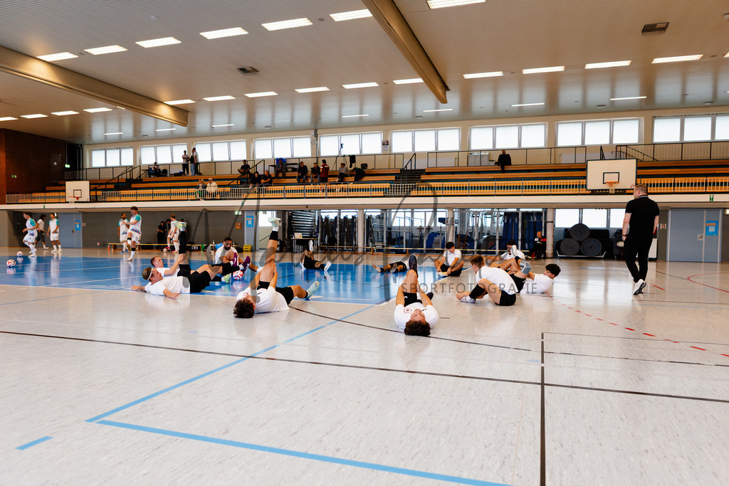 Futsal-Bundesliga, Saison 2025/2026, 2. Spieltag: SC Preußen Münster - FC Liria Futsal Berlin | Futsal-Bundesliga, Saison 2025/2026, 2. Spieltag, SC Preußen Münster empfängt FC Liria Berlin in der Universitäts-Sporthalle in Münster. Foto: sportfotografie.ms | Markus Paletta - Realisiert mit Pictrs.com
