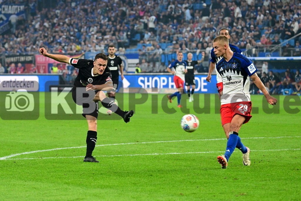 KBS Picture_HSV-FCStPauli_052 | v.l. Kaars Martijn (St.Pauli) , Muheim Miro (HSV) ,Sportplatz :  Volksparkstadion,Hamburger Derby, - Realisiert mit Pictrs.com