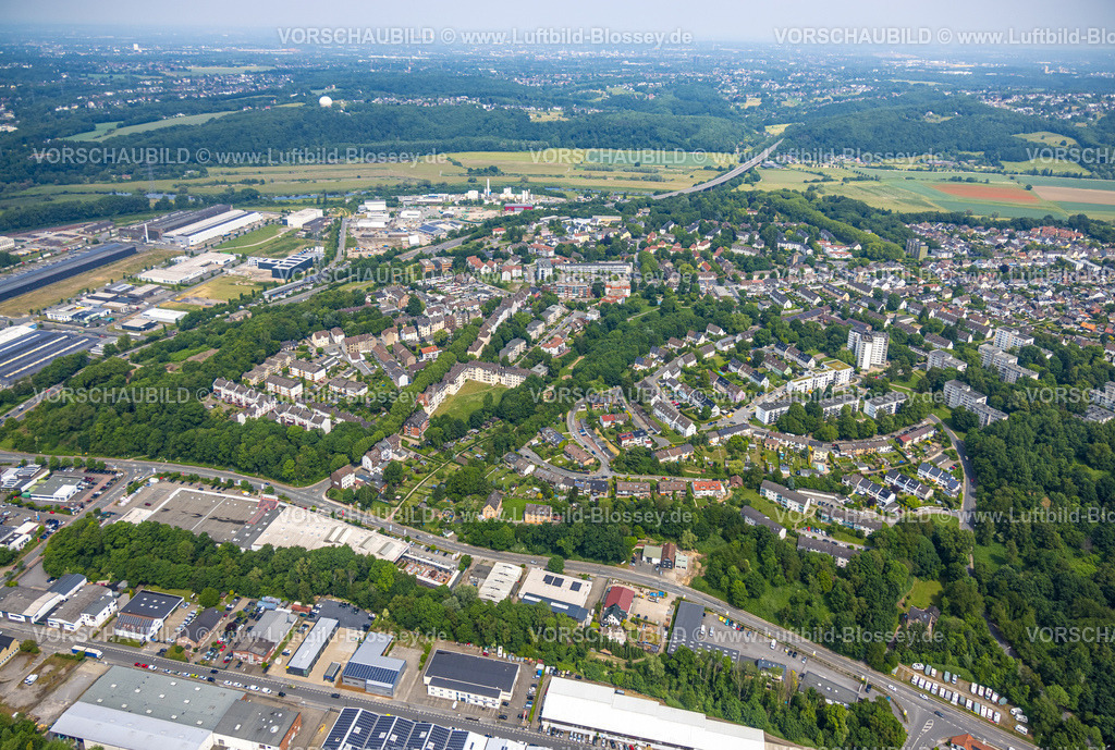 Hattingen250516857 | Luftbild, Wohngebiet Ortsansicht Ortsteil Welper, Fernsicht, Hattingen, Ruhrgebiet, Nordrhein-Westfalen, Deutschland