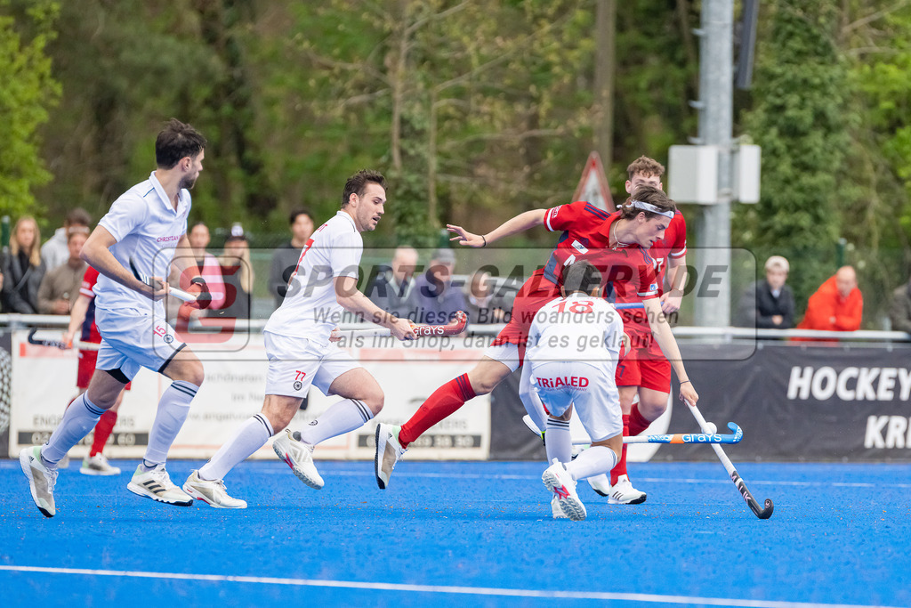 HK_20230422_107232 | 1. Bundesliga Herren Crefelder HTC - Düsseldorfer HC am 22.4.2023 Krefelder HTC ( CHTC ), Krefeld , Hartkopf Lasse ( Düsseldorfer HC #6 )