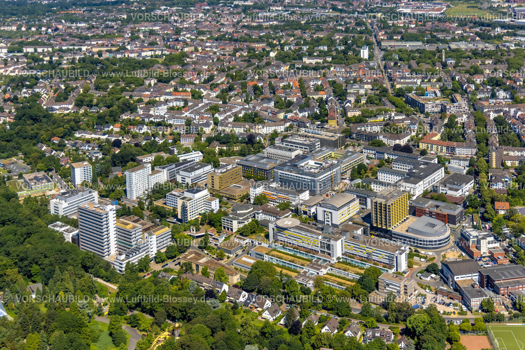 Essen230703267 | Luftbild, Universitätsklinikum Essen, Holsterhausen, Essen, Ruhrgebiet, Nordrhein-Westfalen, Deutschland