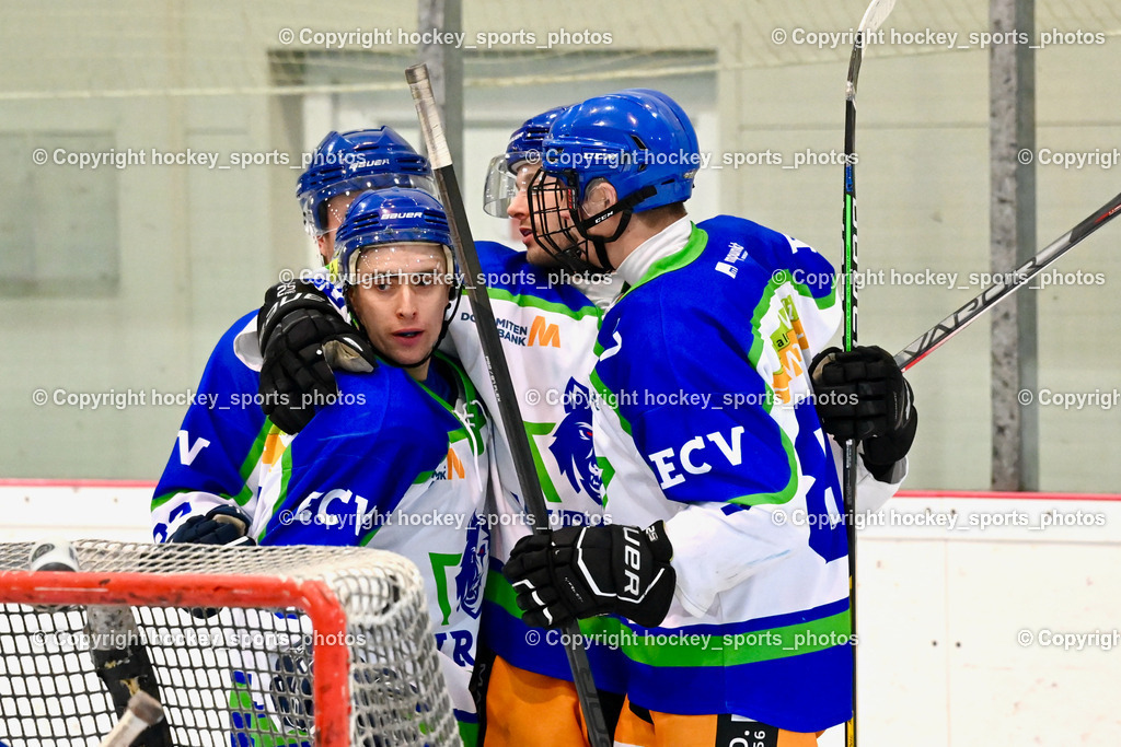  EC Tigers Paternion vs. EC Virgen 8.1.2022 | Jubel EC Virgen Mannschaft, #89 Gasser Arno, #90 Gasser Sandro