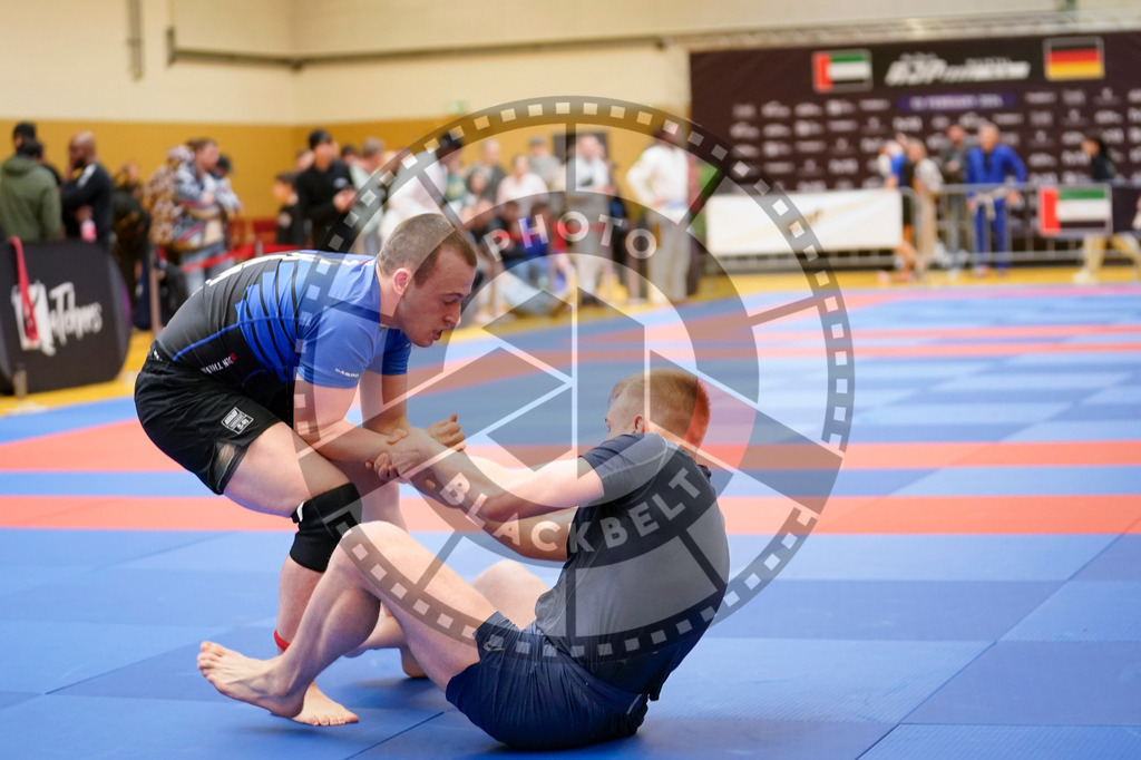 20240203PBB08239 | Fighters compete during the Brazilian Jiu-Jitsu Championship of the AJP Tour in Maintal by Frankfurt am Main, Germany, on February 2, 2024.