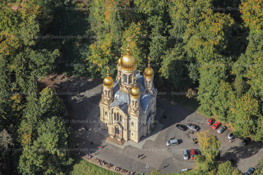 3070126 | Die Russisch-Orthodoxe Kirche auf dem Neroberg, Wiesbaden, ist die einzige russisch-orthodoxe Kirche  in Wiesbaden. Ihre vollständige Bezeichnung lautet Russisch-Orthodoxe Kirche der heiligen Elisabeth in Wiesbaden.