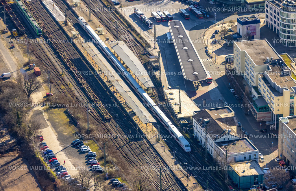 Unna230213119 | Luftbild, Bahnhof Unna, Unna, Ruhrgebiet, Nordrhein-Westfalen, Deutschland