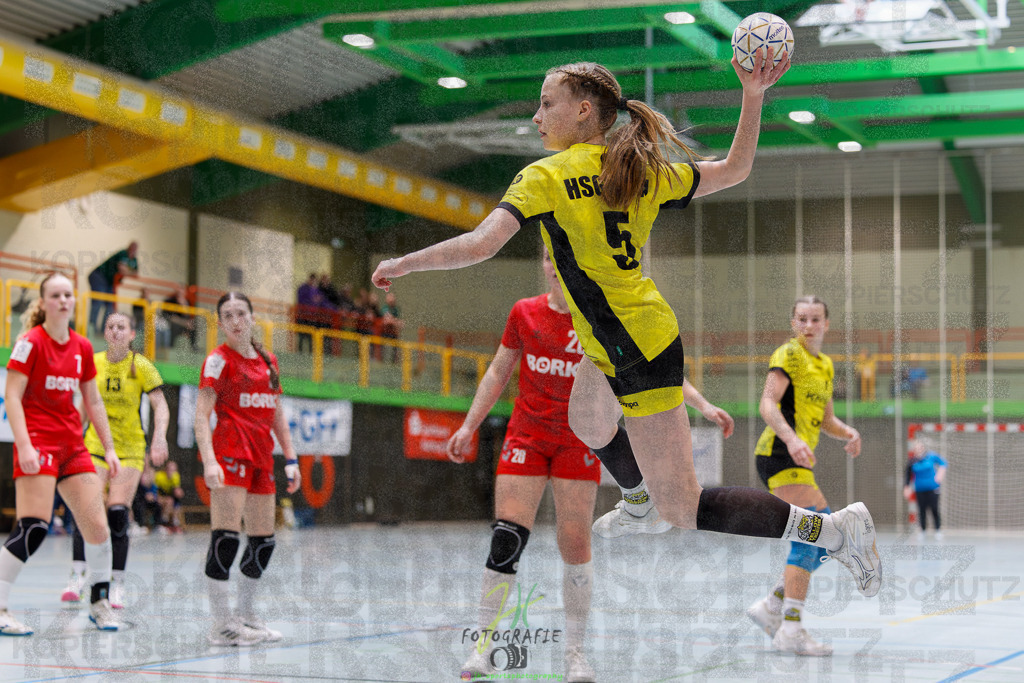 Hessenmeisterschaft wJC - Finale; HSG Kleenheim - HSG Weiterstadt/ Braunsh.Worf. | Hessenmeisterschaft wJC - Finale; HSG Kleenheim - HSG Weiterstadt/ Braunsh.Worf. am 22.03.2025 in Biedenkopf (Sporthalle Lahntalschule)Photo © 2025 - Jörg Heinrich - Realisiert mit Pictrs.com