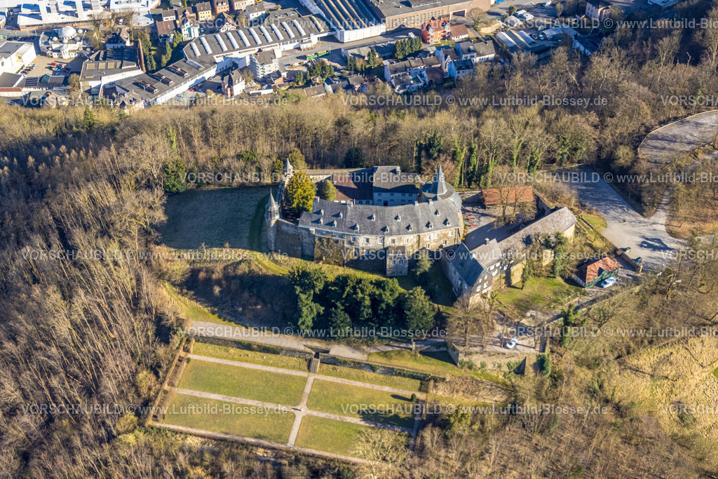 Hagen250302893 | Luftbild, Schloss Hohenlimburgund Schlosspark, Hohenlimburg, Hagen, Ruhrgebiet, Nordrhein-Westfalen, Deutschland