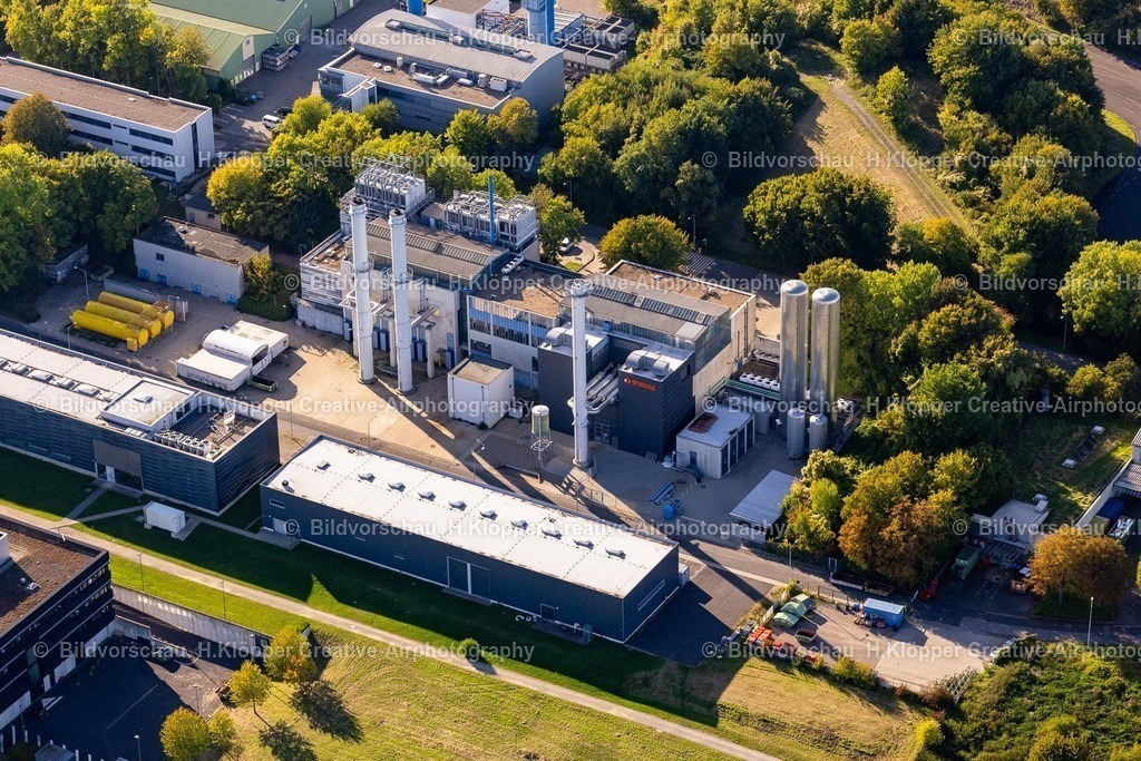 Lufbilder Aachen-6239 | Kraftwerksanlagen des Heizkraftwerkes " Heizkraftwerk Melaten (Nord) der RWTH Aachen. " in Aachen im Bundesland Nordrhein-Westfalen, Deutschland - Realisiert mit Pictrs.com